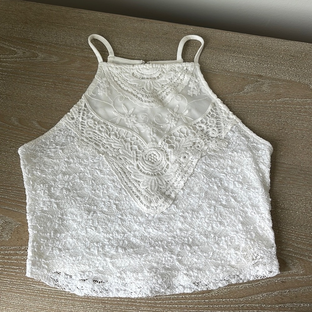 Lace crop top